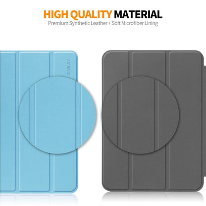ENKAY ENKAY Tri-fold Custer Texture Leather Smart Tablet Case, For Amazon Fire Max 11, For Amazon Fire HD 10 2023