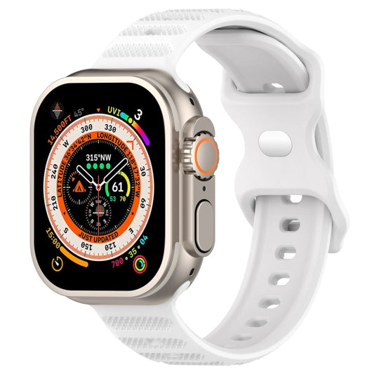 Reverse Buckle Dot Texture Silicone Watch Band, For Apple Watch Ultra 49mm, For Apple Watch 8 41mm, For Apple Watch 8 45mm, For Apple Watch SE 2022 40mm, For Apple Watch SE 2022 44mm, For Apple Watch 7 41mm, For Apple Watch 7 45mm, For Apple Watch SE 4...