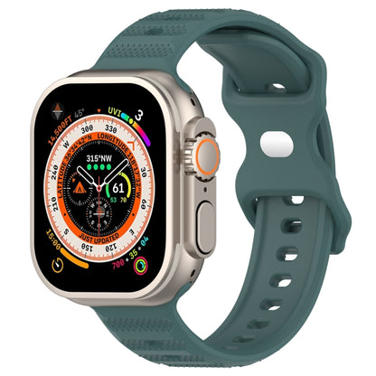 Reverse Buckle Dot Texture Silicone Watch Band, For Apple Watch Ultra 49mm, For Apple Watch 8 41mm, For Apple Watch 8 45mm, For Apple Watch SE 2022 40mm, For Apple Watch SE 2022 44mm, For Apple Watch 7 41mm, For Apple Watch 7 45mm, For Apple Watch SE 4...