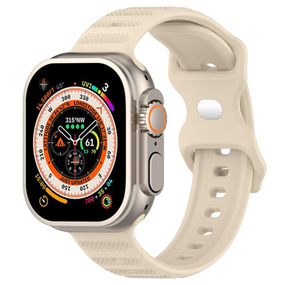 Reverse Buckle Dot Texture Silicone Watch Band, For Apple Watch Ultra 49mm, For Apple Watch 8 41mm, For Apple Watch 8 45mm, For Apple Watch SE 2022 40mm, For Apple Watch SE 2022 44mm, For Apple Watch 7 41mm, For Apple Watch 7 45mm, For Apple Watch SE 4...