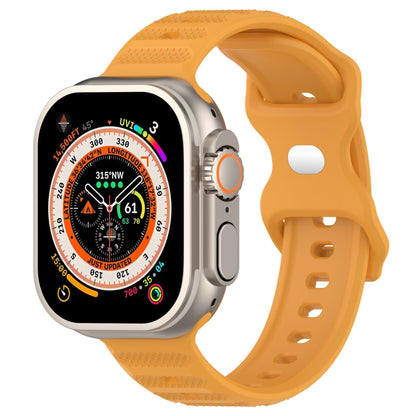 Reverse Buckle Dot Texture Silicone Watch Band, For Apple Watch Ultra 49mm, For Apple Watch 8 41mm, For Apple Watch 8 45mm, For Apple Watch SE 2022 40mm, For Apple Watch SE 2022 44mm, For Apple Watch 7 41mm, For Apple Watch 7 45mm, For Apple Watch SE 4...