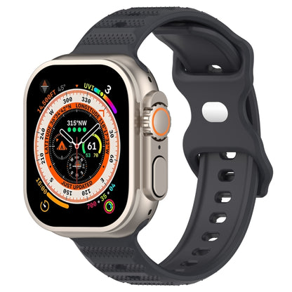 Reverse Buckle Dot Texture Silicone Watch Band, For Apple Watch 6 40mm, For Apple Watch 6 44mm, For Apple Watch 5 44mm, For Apple Watch 5 40mm, For Apple Watch 4 44mm, For Apple Watch 4 40mm, For Apple Watch 3 38mm, For Apple Watch 3 42mm��������������...
