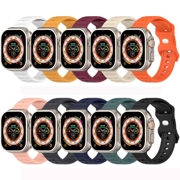 Reverse Buckle Dot Texture Silicone Watch Band, For Apple Watch 6 40mm, For Apple Watch 6 44mm, For Apple Watch 5 44mm, For Apple Watch 5 40mm, For Apple Watch 4 44mm, For Apple Watch 4 40mm, For Apple Watch 3 38mm, For Apple Watch 3 42mm              ...