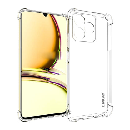 ENKAY Transparent TPU Shockproof Anti-slip Phone Case, For Realme 16 Pro+ 5G Global, For Realme 16 Pro 5G Global, For Realme C85 Pro 4G Global, For Realme 15 Pro 5G Global, For Realme 15 5G Global, For Realme 14 Pro 5G, For Realme 14X 5G Global        ...