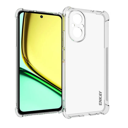 ENKAY Transparent TPU Shockproof Anti-slip Phone Case, For Realme 16T 5G, For Realme 16 Pro+ 5G Global, For Realme 16 Pro 5G Global, For Realme C85 Pro 4G Global, For Realme 15 Pro 5G Global, For Realme 15 5G Global, For Realme 14 Pro 5G               ...