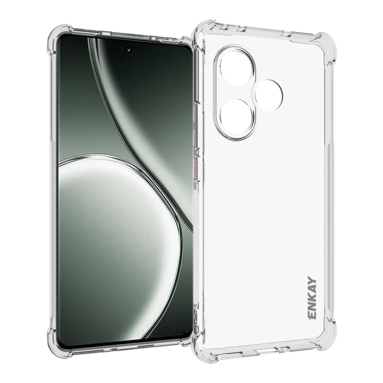ENKAY Transparent TPU Shockproof Anti-slip Phone Case, For Realme 16T 5G, For Realme 16 Pro+ 5G Global, For Realme 16 Pro 5G Global, For Realme C85 Pro 4G Global, For Realme 15 Pro 5G Global, For Realme 15 5G Global, For Realme 14 Pro 5G               ...