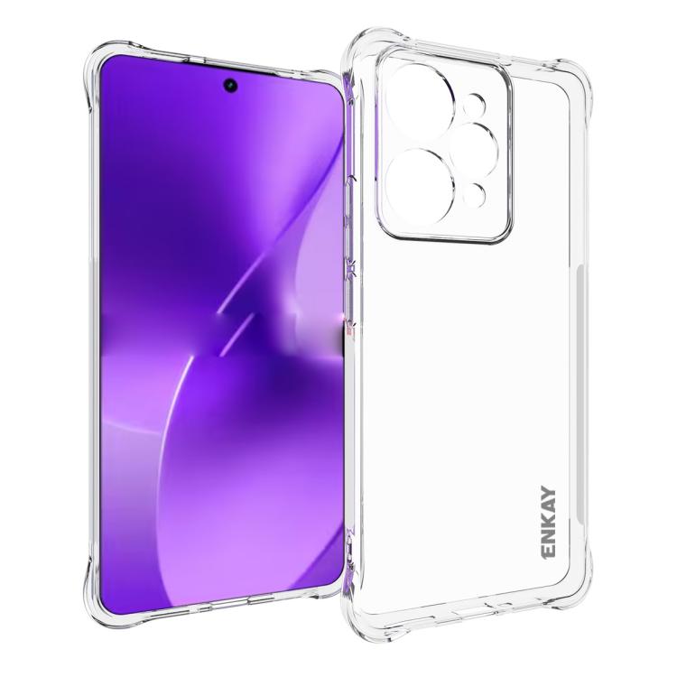 ENKAY Transparent TPU Shockproof Anti-slip Phone Case, For Realme 16T 5G, For Realme 16 Pro+ 5G Global, For Realme 16 Pro 5G Global, For Realme C85 Pro 4G Global, For Realme 15 Pro 5G Global, For Realme 15 5G Global, For Realme 14 Pro 5G               ...