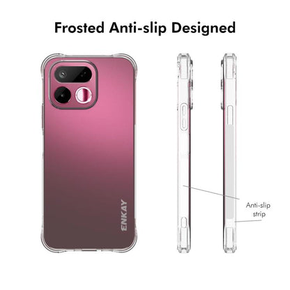 ENKAY Transparent TPU Shockproof Anti-slip Phone Case, For Realme 16T 5G, For Realme 16 Pro+ 5G Global, For Realme 16 Pro 5G Global, For Realme C85 Pro 4G Global, For Realme 15 Pro 5G Global, For Realme 15 5G Global, For Realme 14 Pro 5G               ...