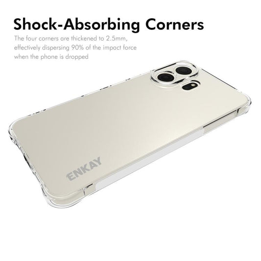 ENKAY Hat-Prince Transparent TPU Shockproof Phone Case, For TCL NxtPaper 70 Pro, For TCL 503 4G, For TCL 50 LE 4G, For TCL 50 5G, For TCL 50 SE 4G, For TCL 501 4G, For TCL 505 4G, For TCL 40 XE 5G, For TCL 40 SE, For TCL 50 NxtPaper / 50 Pro NxtPaper  ...