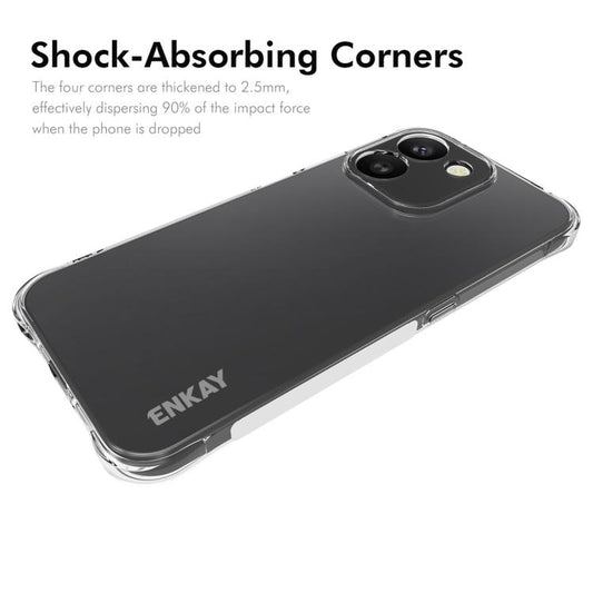 ENKAY Hat-Prince Transparent TPU Shockproof Phone Case, For Honor 600 Smart 5G, For Honor Play 80 Plus 5G, For Honor 600 Pro Global, For Honor Magic8 Pro Air 5G, For Honor Magic8 Pro, For Honor Magic8, For Honor Play10 4G Global, For Honor X6c 4G      ...