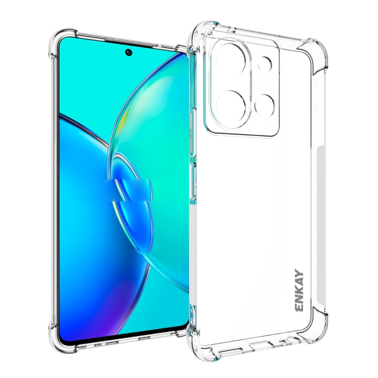ENKAY Transparent TPU Shockproof Anti-slip Phone Case, For vivo Y17s 4G Global, For vivo iQOO Neo8 5G / Neo8 Pro 5G, For vivo Y35+, For vivo V29e, For vivo iQOO Z7 5G Global, For vivo Y36 4G EU Version