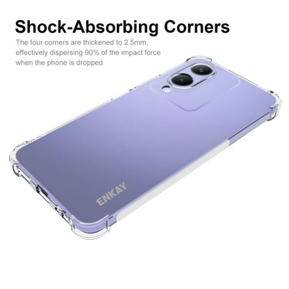 ENKAY Transparent TPU Shockproof Anti-slip Phone Case, For vivo Y17s 4G Global, For vivo iQOO Neo8 5G / Neo8 Pro 5G, For vivo Y35+, For vivo V29e, For vivo iQOO Z7 5G Global, For vivo Y36 4G EU Version
