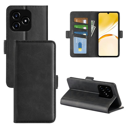 Dual-side Magnetic Buckle Horizontal Flip Leather Phone Case, For Realme C67 5G, For Realme 11X, For Realme C65 4G, For Realme C85 5G / 15x 5G, For Realme 15 5G / 15 Pro 5G, For Realme Narzo N53 / C53