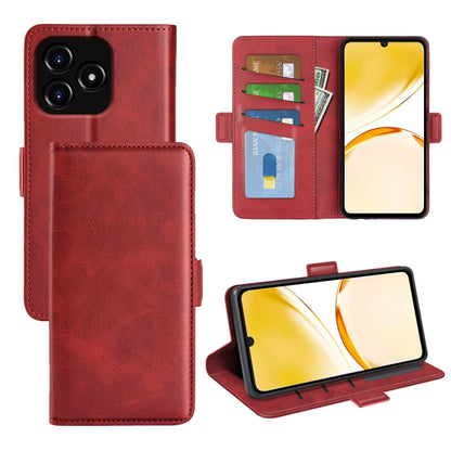 Dual-side Magnetic Buckle Horizontal Flip Leather Phone Case, For Realme C67 5G, For Realme 11X, For Realme C65 4G, For Realme C85 5G / 15x 5G, For Realme 15 5G / 15 Pro 5G, For Realme Narzo N53 / C53