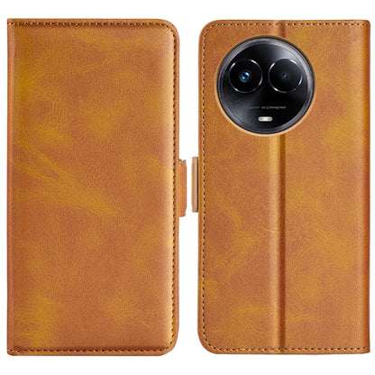 Dual-side Magnetic Buckle Horizontal Flip Leather Phone Case, For Realme C67 5G, For Realme 11X, For Realme C65 4G, For Realme C85 5G / 15x 5G, For Realme 15 5G / 15 Pro 5G, For Realme Narzo N53 / C53