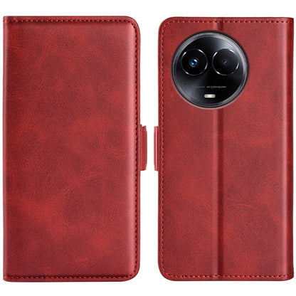 Dual-side Magnetic Buckle Horizontal Flip Leather Phone Case, For Realme C67 5G, For Realme 11X, For Realme C65 4G, For Realme C85 5G / 15x 5G, For Realme 15 5G / 15 Pro 5G, For Realme Narzo N53 / C53