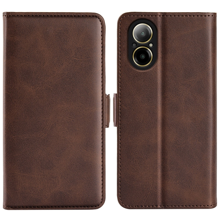Dual-side Magnetic Buckle Horizontal Flip Leather Phone Case, For Realme C67 5G, For Realme 11X, For Realme C65 4G, For Realme C85 5G / 15x 5G, For Realme 15 5G / 15 Pro 5G, For Realme Narzo N53 / C53