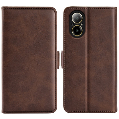 Dual-side Magnetic Buckle Horizontal Flip Leather Phone Case, For Realme C67 5G, For Realme 11X, For Realme C65 4G, For Realme C85 5G / 15x 5G, For Realme 15 5G / 15 Pro 5G, For Realme Narzo N53 / C53