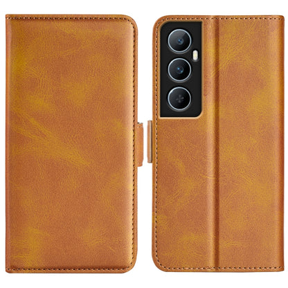 Dual-side Magnetic Buckle Horizontal Flip Leather Phone Case, For Realme C67 5G, For Realme 11X, For Realme C65 4G, For Realme C85 5G / 15x 5G, For Realme 15 5G / 15 Pro 5G, For Realme Narzo N53 / C53