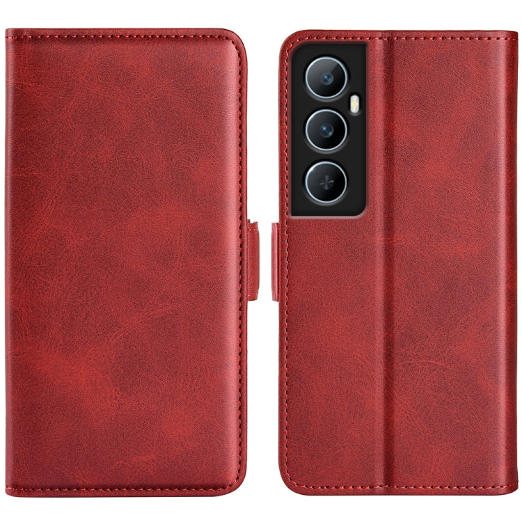 Dual-side Magnetic Buckle Horizontal Flip Leather Phone Case, For Realme C67 5G, For Realme 11X, For Realme C65 4G, For Realme C85 5G / 15x 5G, For Realme 15 5G / 15 Pro 5G, For Realme Narzo N53 / C53
