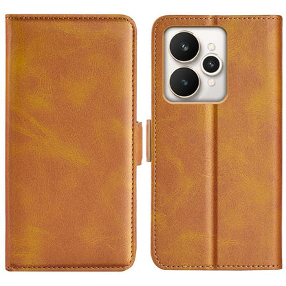 Dual-side Magnetic Buckle Horizontal Flip Leather Phone Case, For Realme C67 5G, For Realme 11X, For Realme C65 4G, For Realme C85 5G / 15x 5G, For Realme 15 5G / 15 Pro 5G, For Realme Narzo N53 / C53