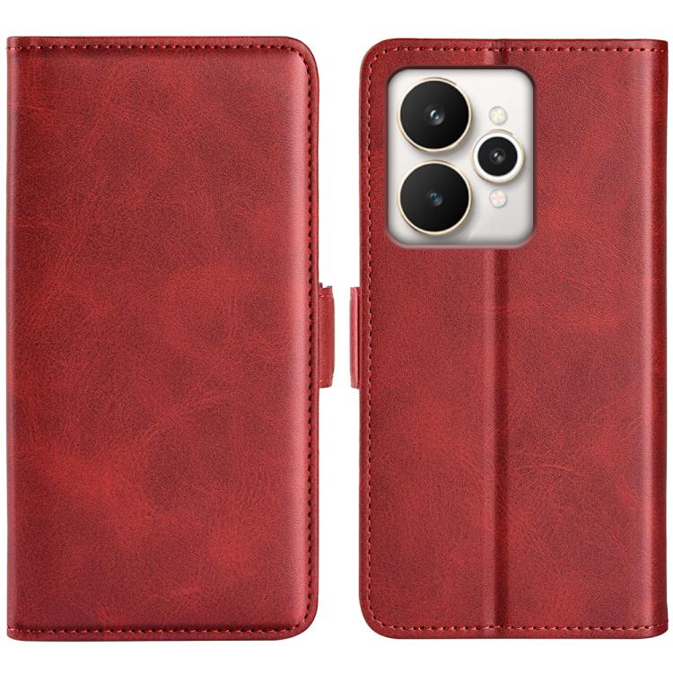 Dual-side Magnetic Buckle Horizontal Flip Leather Phone Case, For Realme C67 5G, For Realme 11X, For Realme C65 4G, For Realme C85 5G / 15x 5G, For Realme 15 5G / 15 Pro 5G, For Realme Narzo N53 / C53