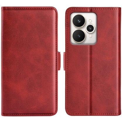 Dual-side Magnetic Buckle Horizontal Flip Leather Phone Case, For Realme C67 5G, For Realme 11X, For Realme C65 4G, For Realme C85 5G / 15x 5G, For Realme 15 5G / 15 Pro 5G, For Realme Narzo N53 / C53