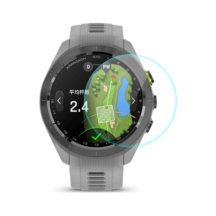 ENKAY 0.2mm 9H Tempered Glass Screen Protector Watch Film, For Garmin Approach S70 42mm, For Garmin Epix Pro Gen 2 51mm