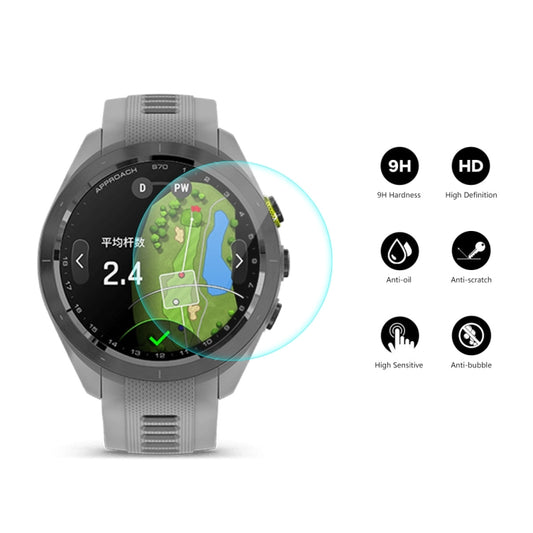 ENKAY 0.2mm 9H Tempered Glass Screen Protector Watch Film, For Garmin Approach S70 42mm, For Garmin Epix Pro Gen 2 51mm