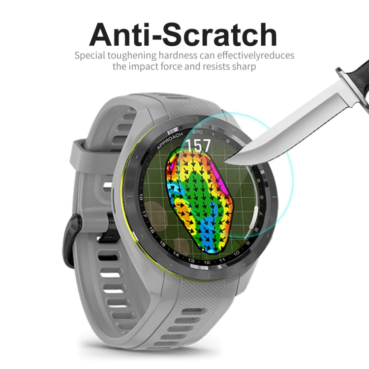 ENKAY 0.2mm 9H Tempered Glass Screen Protector Watch Film, For Garmin Approach S70 42mm, For Garmin Epix Pro Gen 2 51mm