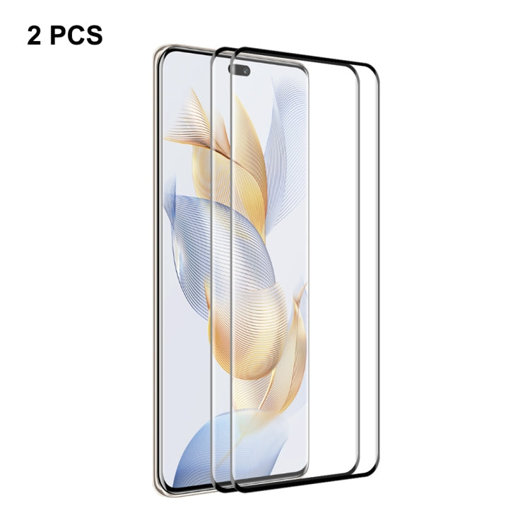 2pcs ENKAY Hat-Prince 3D Curved Full Glue High Sense Tempered Glass Film, For Honor 90 Pro, For Honor 90