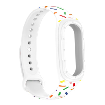 ENKAY Hat-Prince Full Coverage Screen Protector + Adjsutable Silicone Sport Loop Strap Watchband, For Xiaomi Mi Band 8