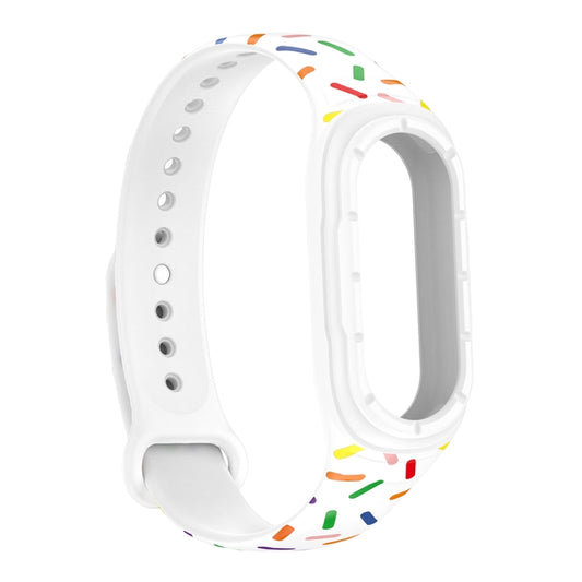 ENKAY Hat-Prince Full Coverage Screen Protector + Adjsutable Silicone Sport Loop Strap Watchband, For Xiaomi Mi Band 8