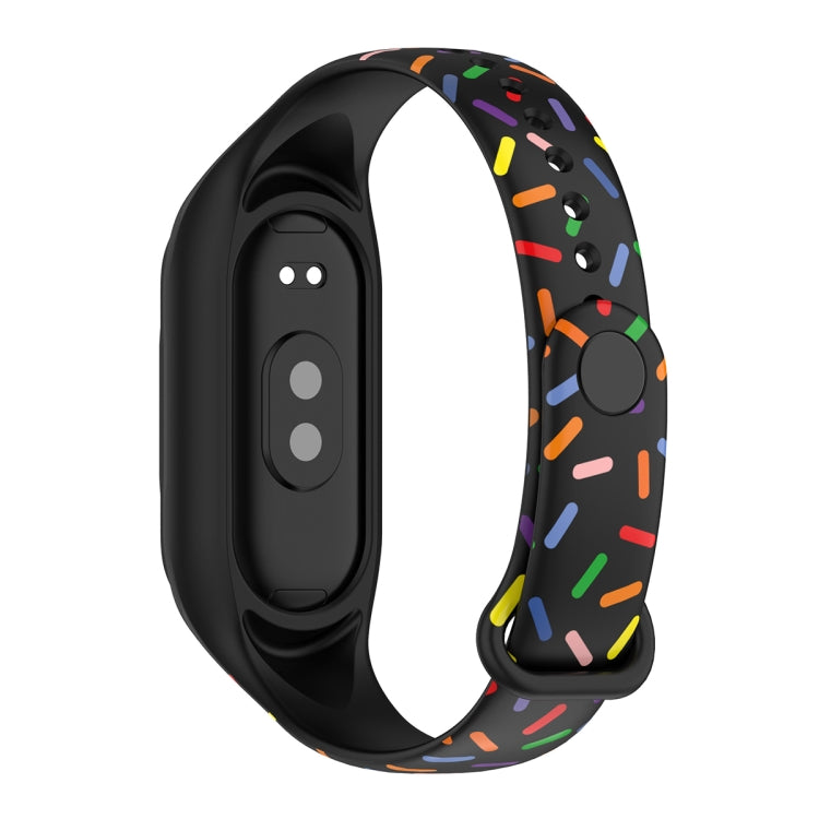 ENKAY Hat-Prince Full Coverage Screen Protector + Adjsutable Silicone Sport Loop Strap Watchband, For Xiaomi Mi Band 8
