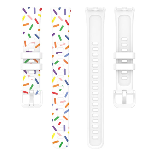 ENKAY Hat-Prince Full Coverage Screen Protector + Adjsutable Silicone Sport Loop Strap Watchband, For Huawei Band 8 / 9
