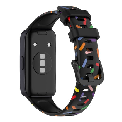 ENKAY Hat-Prince Full Coverage Screen Protector + Adjsutable Silicone Sport Loop Strap Watchband, For Huawei Band 8 / 9
