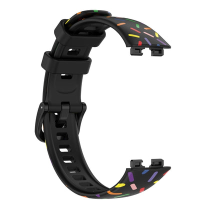 ENKAY Hat-Prince Full Coverage Screen Protector + Adjsutable Silicone Sport Loop Strap Watchband, For Huawei Band 8 / 9