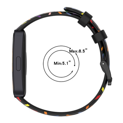 ENKAY Hat-Prince Full Coverage Screen Protector + Adjsutable Silicone Sport Loop Strap Watchband, For Huawei Band 8 / 9