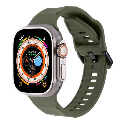 Ripple Silicone Sports Watch Band, For Apple Watch Ultra 49mm, For Apple Watch 8 45mm, For Apple Watch SE 2022 44mm, For Apple Watch 7 45mm, For Apple Watch SE 44mm, For Apple Watch 6 44mm