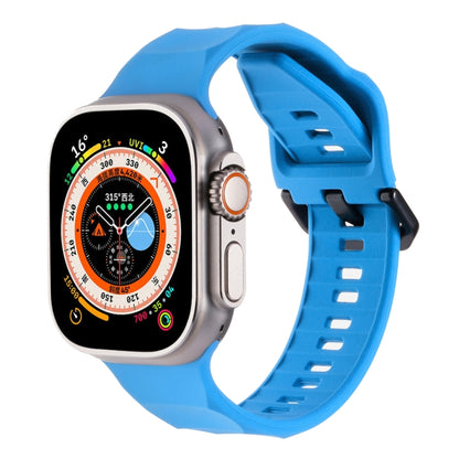Ripple Silicone Sports Watch Band, For Apple Watch Ultra 49mm, For Apple Watch 8 45mm, For Apple Watch SE 2022 44mm, For Apple Watch 7 45mm, For Apple Watch SE 44mm, For Apple Watch 6 44mm
