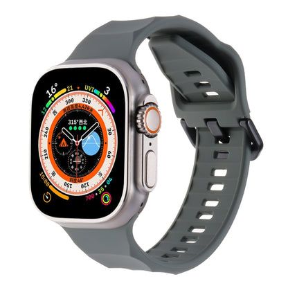 Ripple Silicone Sports Watch Band, For Apple Watch Ultra 49mm, For Apple Watch 8 45mm, For Apple Watch SE 2022 44mm, For Apple Watch 7 45mm, For Apple Watch SE 44mm, For Apple Watch 6 44mm