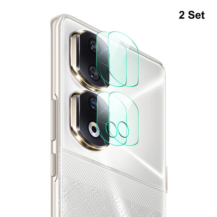 2Sets ENKAY Hat-Prince 9H Rear Camera Lens Tempered Glass Film, For Honor 90 Pro, For Honor 90