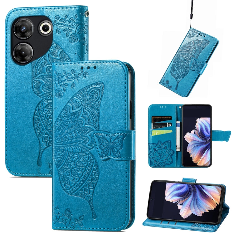Butterfly Love Flower Embossed Leather Phone Case, For Tecno Spark 20 Pro+, For Tecno Spark 20 Pro, For Tecno Spark 20C, For Tecno Spark Go 2024, For Tecno Note 30 Pro, For Tecno Camon 20 Pro 5G, For Tecno Spark GO 2023, For Tecno Itel A70             ...