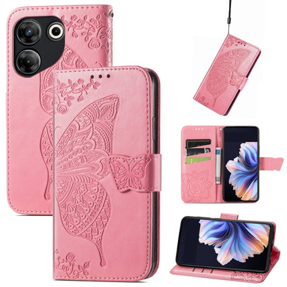 Butterfly Love Flower Embossed Leather Phone Case, For Tecno Spark 20 Pro+, For Tecno Spark 20 Pro, For Tecno Spark 20C, For Tecno Spark Go 2024, For Tecno Note 30 Pro, For Tecno Camon 20 Pro 5G, For Tecno Spark GO 2023, For Tecno Itel A70             ...