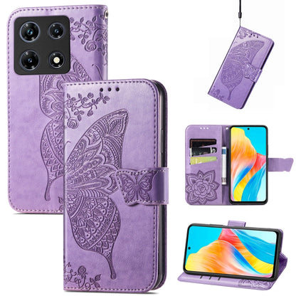 Butterfly Love Flower Embossed Leather Phone Case, For Tecno Spark 20 Pro+, For Tecno Spark 20 Pro, For Tecno Spark 20C, For Tecno Spark Go 2024, For Tecno Note 30 Pro, For Tecno Camon 20 Pro 5G, For Tecno Spark GO 2023, For Tecno Itel A70             ...