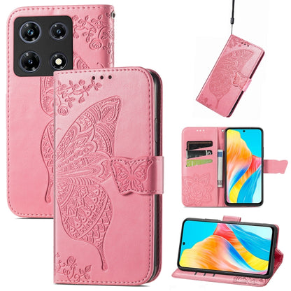 Butterfly Love Flower Embossed Leather Phone Case, For Tecno Spark 20 Pro+, For Tecno Spark 20 Pro, For Tecno Spark 20C, For Tecno Spark Go 2024, For Tecno Note 30 Pro, For Tecno Camon 20 Pro 5G, For Tecno Spark GO 2023, For Tecno Itel A70             ...