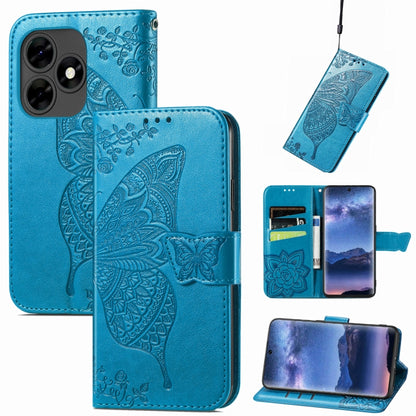 Butterfly Love Flower Embossed Leather Phone Case, For Tecno Spark 20 Pro+, For Tecno Spark 20 Pro, For Tecno Spark 20C, For Tecno Spark Go 2024, For Tecno Note 30 Pro, For Tecno Camon 20 Pro 5G, For Tecno Spark GO 2023, For Tecno Itel A70             ...