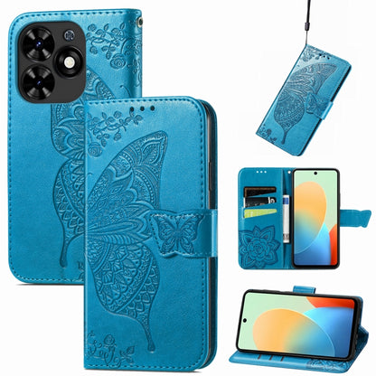 Butterfly Love Flower Embossed Leather Phone Case, For Tecno Spark 20 Pro+, For Tecno Spark 20 Pro, For Tecno Spark 20C, For Tecno Spark Go 2024, For Tecno Note 30 Pro, For Tecno Camon 20 Pro 5G, For Tecno Spark GO 2023, For Tecno Itel A70             ...