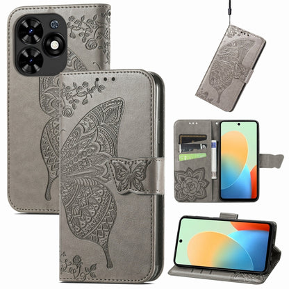 Butterfly Love Flower Embossed Leather Phone Case, For Tecno Spark 20 Pro+, For Tecno Spark 20 Pro, For Tecno Spark 20C, For Tecno Spark Go 2024, For Tecno Note 30 Pro, For Tecno Camon 20 Pro 5G, For Tecno Spark GO 2023, For Tecno Itel A70             ...