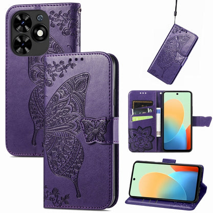 Butterfly Love Flower Embossed Leather Phone Case, For Tecno Spark 20 Pro+, For Tecno Spark 20 Pro, For Tecno Spark 20C, For Tecno Spark Go 2024, For Tecno Note 30 Pro, For Tecno Camon 20 Pro 5G, For Tecno Spark GO 2023, For Tecno Itel A70             ...